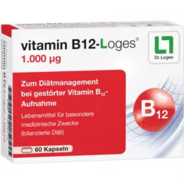 VITAMIN B12-LOGES 1.000 μg kapsule, 60 kosov