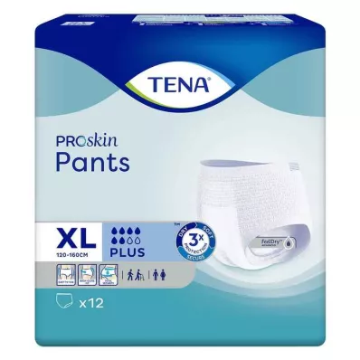 TENA Hlače Plus XL Hlače za inkontinenco za enkratno uporabo, 12 kosov TENA Hlače Plus XL Hlače za inkontinenco za enkratno uporabo, 12 kosov