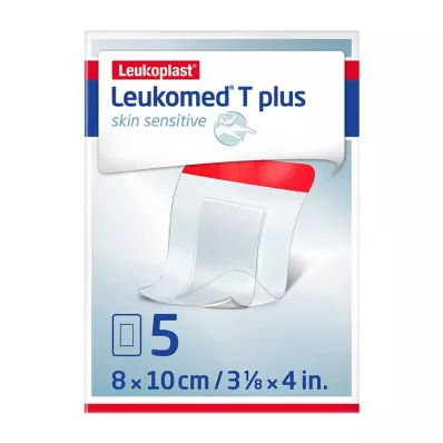 LEUKOMED T plus skin sensitive sterilen 8x10 cm, 5 kosov