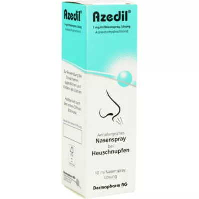 AZEDIL 1 mg/ml raztopina za pršilo za nos, 10 ml