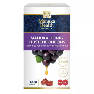 MANUKA HEALTH MGO 400+ Bonboni Lollipop, črna šentjanževka, 100 g