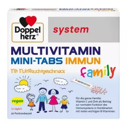 DOPPELHERZ Družinski sistem Multivitamin Mini-Tabs, 20 kosov