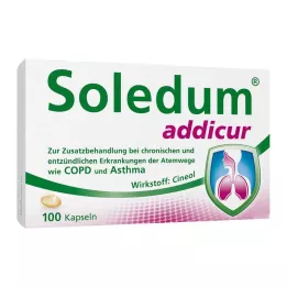 SOLEDUM addicur 200 mg enterično obložene mehke kapsule, 100 kosov