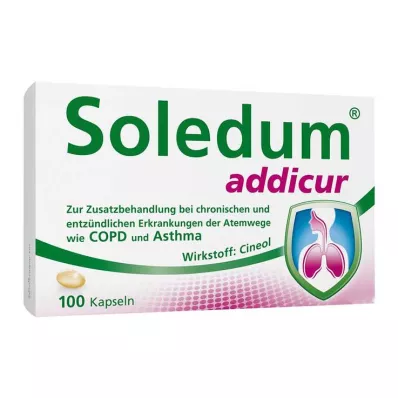 SOLEDUM addicur 200 mg enterično obložene mehke kapsule, 100 kosov SOLEDUM addicur 200 mg enterično obložene mehke kapsule, 100 kosov