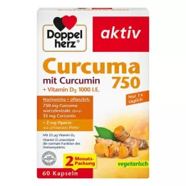 DOPPELHERZ Curcuma 750 kapsul, 60 kapsul
