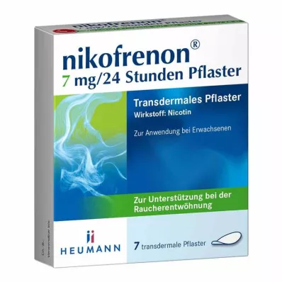 NIKOFRENON Transdermalni obliž 7 mg/24 ur, 7 kosov