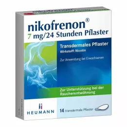 NIKOFRENON Transdermalni obliž 7 mg/24 ur, 14 kosov