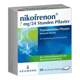 NIKOFRENON Transdermalni obliž 7 mg/24 ur, 28 kosov