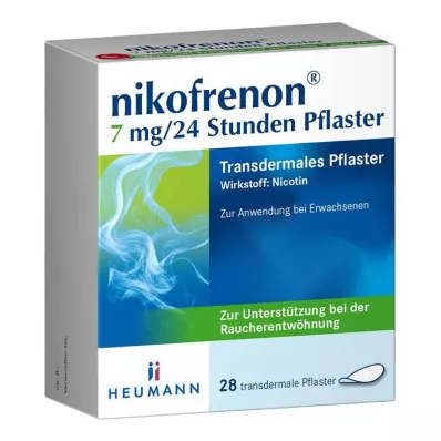 NIKOFRENON Transdermalni obliž 7 mg/24 ur, 28 kosov