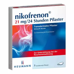 NIKOFRENON 21 mg/24 urni transdermalni obliž, 7 kosov