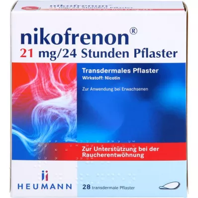 NIKOFRENON 21 mg/24 urni transdermalni obliž, 28 kosov