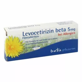 LEVOCETIRIZIN beta 5 mg filmsko obložene tablete, 20 kosov