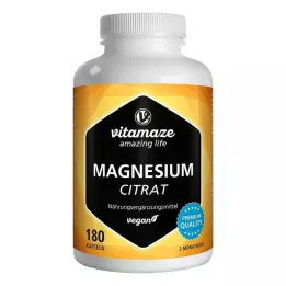 MAGNESIUMCITRAT 360 mg veganske kapsule, 180 kosov