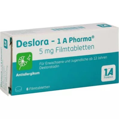 DESLORA-1A Pharma 5 mg filmsko obložene tablete, 6 kosov