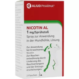 NICOTIN AL 1 mg/razpršilo za peroralno uporabo, 2 kosa