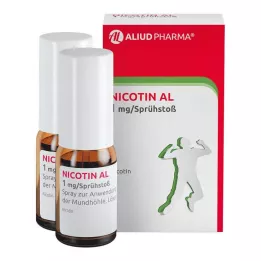 NICOTIN AL 1 mg/razpršilo za peroralno uporabo, 2 kosa