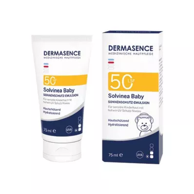 Dermasence Solvinea otroška krema LSF 50, 75 ml