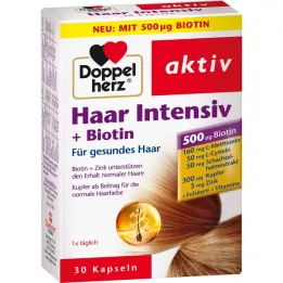DOPPELHERZ Hair Intensive+Biotin kapsule, 30 kapsul