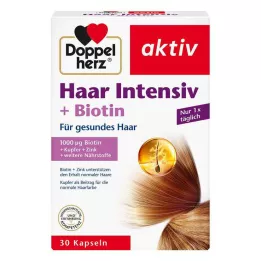 DOPPELHERZ Hair Intensive+Biotin kapsule, 30 kapsul