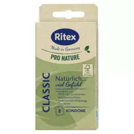 RITEX PRO NATURE CLASSIC Kondomi, 8 kosov