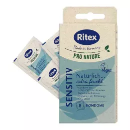 RITEX PRO NATURE SENSITIV Kondomi, 8 kosov