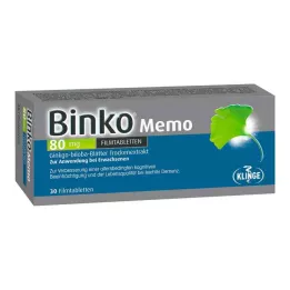 BINKO Memo 80 mg filmsko obložene tablete, 30 kosov