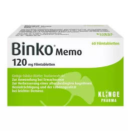 BINKO Memo 120 mg filmsko obložene tablete, 60 kosov