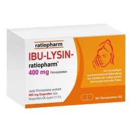 IBU-LYSIN-ratiopharm 400 mg filmsko obložene tablete, 50 kosov