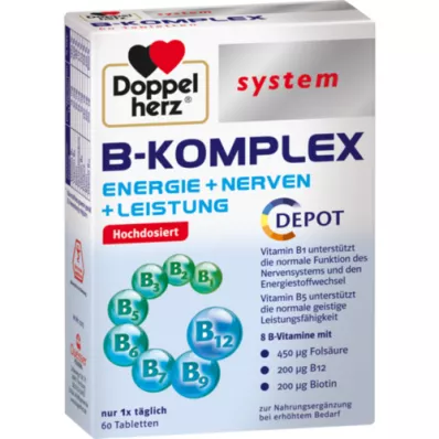 DOPPELHERZ Tablete sistema B-Complex, 60 kosov