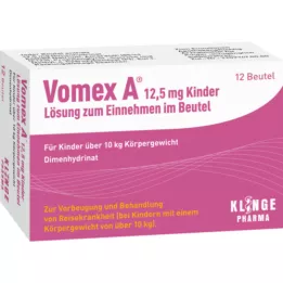 VOMEX 12,5 mg pediatrična peroralna raztopina v vrečki, 12 kosov