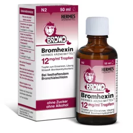 BROMHEXIN Hermes Arzneimittel 12 mg/ml kapljice, 50 ml