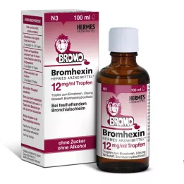 BROMHEXIN Hermes Arzneimittel 12 mg/ml kapljice, 100 ml