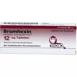 BROMHEXIN Hermes Arzneimittel 12 mg tablete, 50 kosov