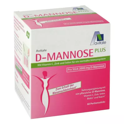 D-MANNOSE PLUS 2000 mg palčke z vitamini in minerali, 60X2,47 g D-MANNOSE PLUS 2000 mg palčke z vitamini in minerali, 60X2,47 g