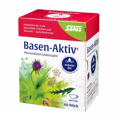 BASEN AKTIV Čaj št. 2 Mlečni regrat Organic Salus, 40 kapsul