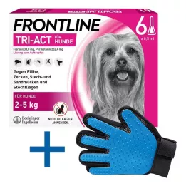FRONTLINE Tri-Act raztopina za kapanje psom od 2 do 5 kg, 6 kosov