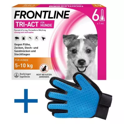 FRONTLINE Tri-Act raztopina za kapanje psom od 5 do 10 kg, 6 kosov