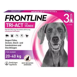 FRONTLINE Tri-Act raztopina za kapljanje na pse 20-40 kg, 3 kosi