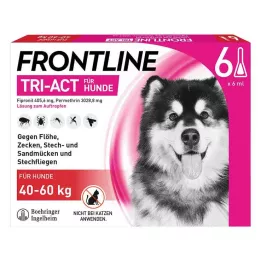 FRONTLINE Tri-Act raztopina za kapanje pri psih 40-60 kg, 6 kosov