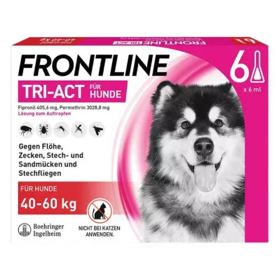 FRONTLINE Tri-Act raztopina za kapljanje psov 40-60kg, 6 kos