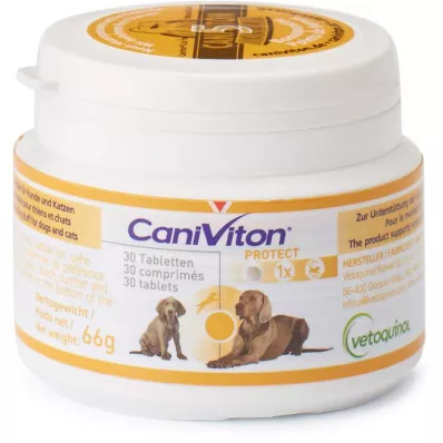 CANIVITON Protect Dopolnilne prehranske tablete za pse/mačke, 30 kosov