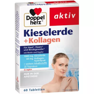 DOPPELHERZ Silica+kolagen tablete, 60 kapsul