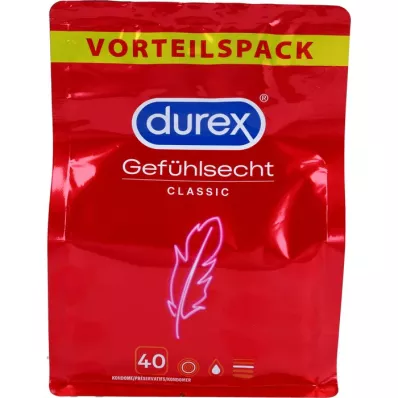 DUREX Občutljivo mehki kondomi, 40 kosov