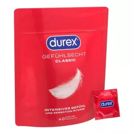 DUREX Občutljivo mehki kondomi, 40 kosov