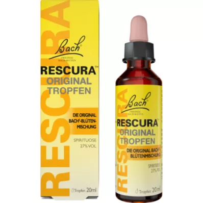 BACHBLÜTEN Original Rescura kapljice z alkoholom, 20 ml