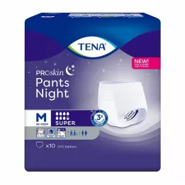 TENA PANTS nočne super M hlače za enkratno uporabo, 10 kosov