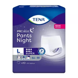 TENA PANTS nočne super L hlače za enkratno uporabo, 10 kosov