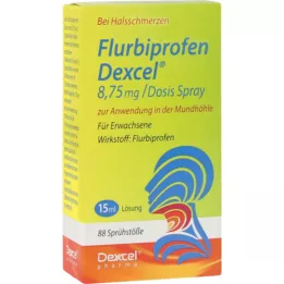 FLURBIPROFEN Dexcel 8,75 mg/Dos.spray ustna votlina, 15 ml