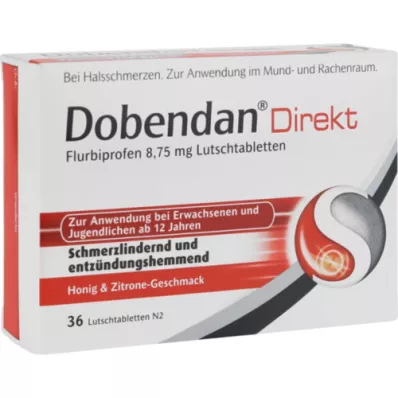 DOBENDAN Neposredno Flurbiprofen 8,75 mg pastilke, 36 kosov