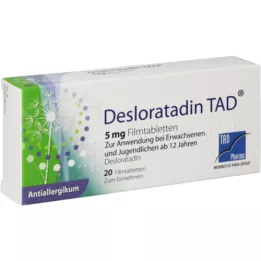 DESLORATADIN TAD 5 mg filmsko obložene tablete, 20 kosov